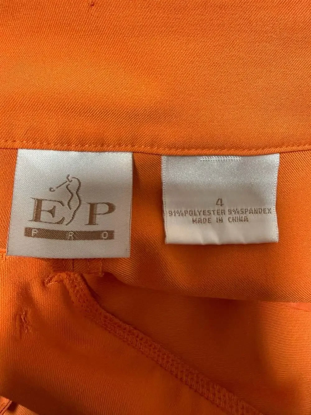 EP Pro Orange Golf Shorts Women's Size 4